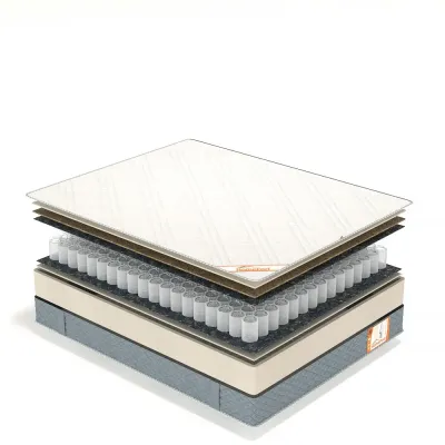 Матрац ортопедичний Homefort Spring Cocos 120х190 см Білий (8055687)