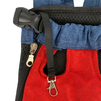 Рюкзак-кенгуру для животных Lesko A10010-BR M Red Blue (13894-91090)
