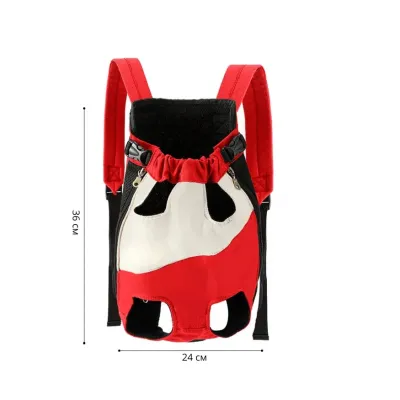 Рюкзак-кенгуру для животных Lesko A10010-WR White Red L (13897-91092) Рюкзак-кенгуру для животных Lesko A10010-WR White Red L (13897-91092)