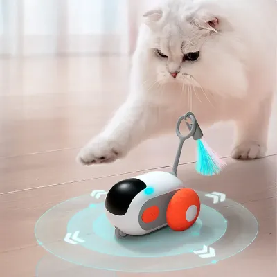 Іграшка для тварин Lesko DT1126 Smart Cat Toy 70x350 мм Помаранчевий (13604-91103)