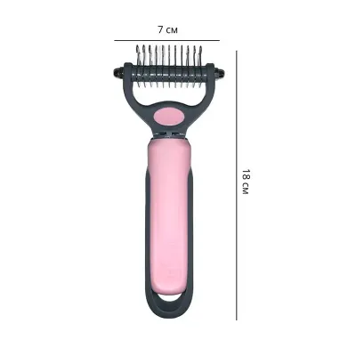 Колтуноріз для собак і кішок Taotaopets 04A4413 18x7 см Рожевий (13782-90973) Колтуноріз для собак і кішок Taotaopets 04A4413 18x7 см Рожевий (13782-90973)
