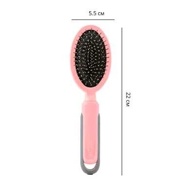Гребінець для собак та кішок Taotaopets 04A2212 22x5.5 см Pink (13785-90983)