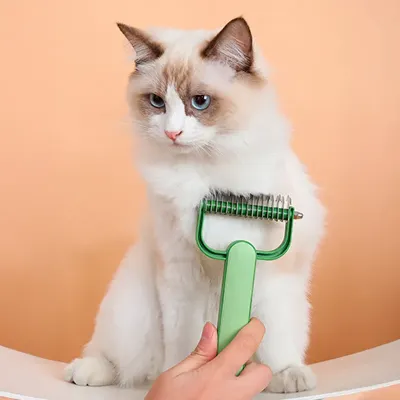 Колтунорез для собак и кошек Taotaopets 095531 17.8x9.5 см Green (13789-90981)