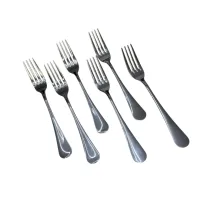 Набір вилок Gorillas BBQ 20.5 см 6 шт Сірий (DS47) Набір вилок Gorillas BBQ 20.5 см 6 шт Сірий (DS47)