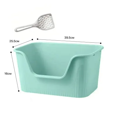 Туалет для котів Taotaopets 262207 39.5 x 25.5 x 16 см М'ятний (13609-92960)