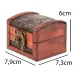 Скринька No Brand Guardar Рослинний орнамент 7.9х7.3х6 см Коричневий (27983)