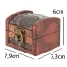 Скринька No Brand Guardar Квітковий орнамент 7.9х7.3х6 см Коричневий (27984)