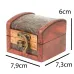 Скринька No Brand Guardar Тиснення 7.9х7.3х6 см Коричневий (27991)