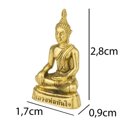 Статуя Kailash Будда в мудрі перемоги 2.8x1.7x0.9 см Бронзовий (23347)
