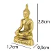 Статуя Kailash Будда в мудрі перемоги 2.8x1.7x0.9 см Бронзовий (23347)