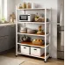 Складной стеллаж на колесах No Brand 150x70x38 см Коричневый (2104619366)