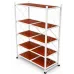Складной стеллаж на колесах No Brand 150x70x38 см Коричневый (2104619366)