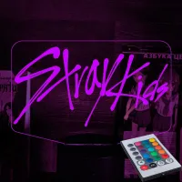Светильник-ночник Bioworld Лого Stray Kids USB Разноцветный (28196)