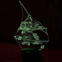 Світильник-нічник Bioworld Zoro Roronoa USB Різнокольоровий (28087)