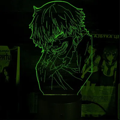 Світильник-нічник Bioworld Канеки Tokyo Ghoul USB Різнокольоровий (28083)