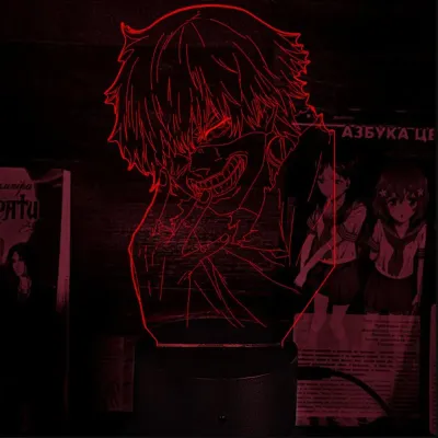 Світильник-нічник Bioworld Канеки Tokyo Ghoul USB Різнокольоровий (28083)