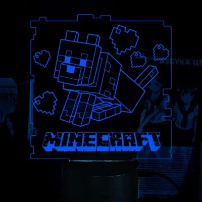 Светильник-ночник Bioworld Minecraft USB Разноцветный (28079) Светильник-ночник Bioworld Minecraft USB Разноцветный (28079)