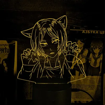Світильник-нічник Bioworld Haikyuu Kenma Kozume Cat USB Різнокольоровий (28075)