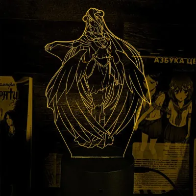 Світильник-нічник Bioworld Overlord Manga Albedo USB Різнокольоровий (28071)