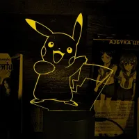 Світильник-нічник Bioworld Пікачу Pokemon USB Різнокольоровий (28070) Світильник-нічник Bioworld Пікачу Pokemon USB Різнокольоровий (28070)