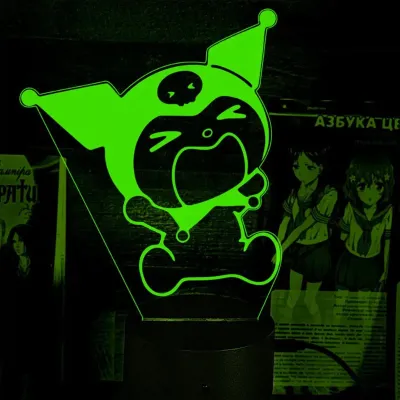 Світильник-нічник Bioworld Kuromi USB Різнокольоровий (28068)