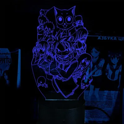 Светильник-ночник Bioworld Fairy Tail USB Разноцветный (28065) Светильник-ночник Bioworld Fairy Tail USB Разноцветный (28065)
