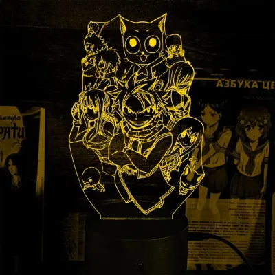 Светильник-ночник Bioworld Fairy Tail USB Разноцветный (28065)