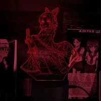 Світильник-нічник Bioworld Канаэ Коте з Клинок розсікаючий демонів USB Різнокольоровий (28061) Світильник-нічник Bioworld Канаэ Коте з Клинок розсікаючий демонів USB Різнокольоровий (28061)