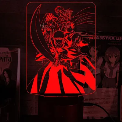 Світильник-нічник Bioworld Kurosaki Ichigo Bleach USB Різнокольоровий (28060)