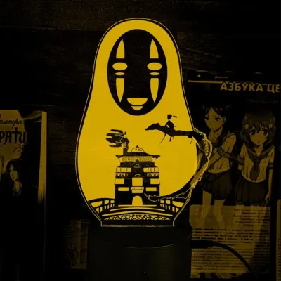 Светильник-ночник Bioworld Spirited Away No Face USB Разноцветный (28057)