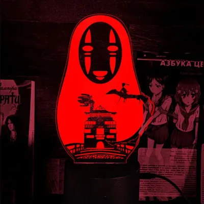 Светильник-ночник Bioworld Spirited Away No Face USB Разноцветный (28057)