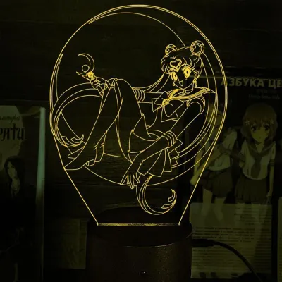 Світильник-нічник Bioworld Sailor Moon USB Різнокольоровий (28052)