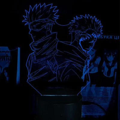 Світильник-нічник Bioworld Годжо Сатору та Ітадорі Юджі Jujutsu Kaisen USB Різнокольоровий (28019) Світильник-нічник Bioworld Годжо Сатору та Ітадорі Юджі Jujutsu Kaisen USB Різнокольоровий (28019)