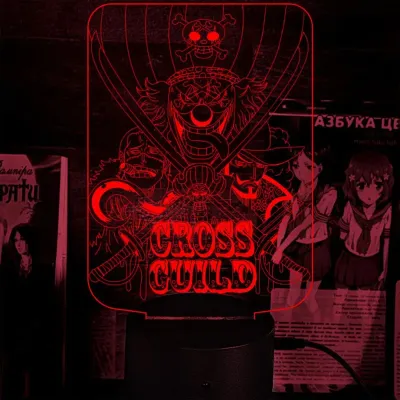 Світильник-нічник Bioworld Крос Гільдія One Piece USB Різнокольоровий (28017)