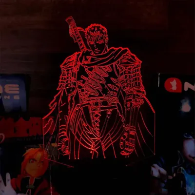 Светильник-ночник Bioworld Гатс Berserk Черный мечник USB Разноцветный (28011) Светильник-ночник Bioworld Гатс Berserk Черный мечник USB Разноцветный (28011)