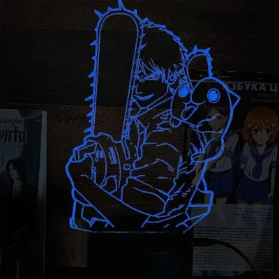 Світильник-нічник Bioworld Chainsaw Man USB Різнокольоровий (28009) Світильник-нічник Bioworld Chainsaw Man USB Різнокольоровий (28009)