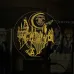 Светильник-ночник Bioworld Hogwarts школа волшебства и чародейства USB Разноцветный (28003)
