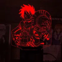 Світильник-нічник Bioworld Monkey D. Luffy One Piece USB Різнокольоровий (28000)