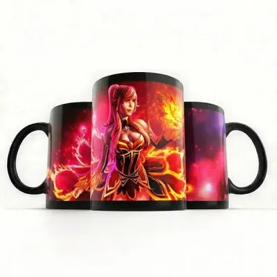 Кухоль Orca Гра Dota 2 Lina 330 мл Чорний (0360)