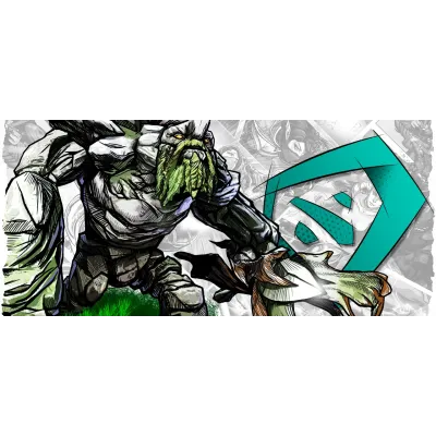 Кухоль Orca Гра Dota 2 Tiny 330 мл Чорний (0380)