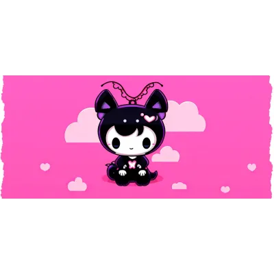Кухоль Orca Kuromi Onegai My Melody 330 мл Чорний (0785) Кухоль Orca Kuromi Onegai My Melody 330 мл Чорний (0785)