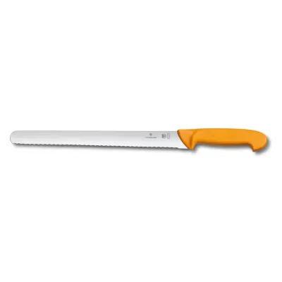 Ніж для нарізання сала Victorinox Swibo Larding 30 см Жовтий (5.8443.30)