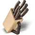 Кухонний набір з підставкою Victorinox Grand Maitre Wood Cutlery Block 6 предметів Коричневий (7.7240.6)