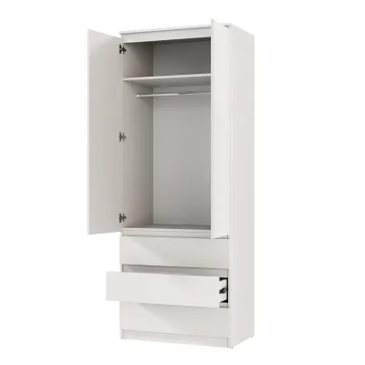 Шафа розпашна Mebel Star Нео 80х50х210 см Аляска сірий (MBS-1119) Шафа розпашна Mebel Star Нео 80х50х210 см Аляска сірий (MBS-1119)
