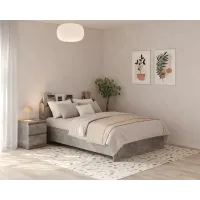 Кровать двуспальная Mebel Star Нео 140х200 см Бетон (MBS-1122) Кровать двуспальная Mebel Star Нео 140х200 см Бетон (MBS-1122)