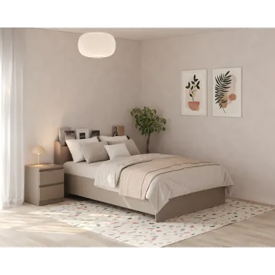 Кровать двуспальная Mebel Star Нео 140х200 см Кашемир (MBS-1124)