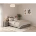 Кровать двуспальная Mebel Star Нео 160х200 см Бетон (MBS-1132)