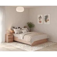 Кровать двуспальная Mebel Star Нео 160х200 см Дуб сонома (MBS-1133)