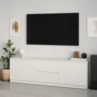 Тумба под телевизор Mebel Star Нео 150х43х53 см Аляска белый (MBS-1250) Тумба под телевизор Mebel Star Нео 150х43х53 см Аляска белый (MBS-1250)