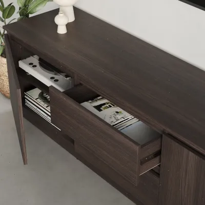 Тумба під телевізор Mebel Star Нео 150х43х53 см Дуб рістрето (MBS-1251) Тумба під телевізор Mebel Star Нео 150х43х53 см Дуб рістрето (MBS-1251)